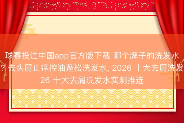 球赛投注中国app官方版下载 哪个牌子的洗发水去屑服从好? 去头屑止痒控油蓬松洗发水， 2026 十大去屑洗发水实测推选